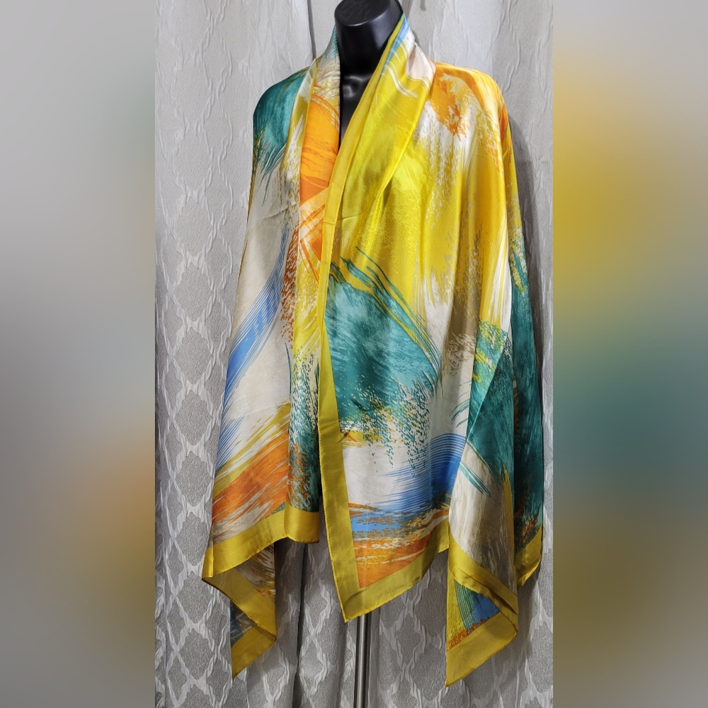 Kollie More | 100% Viscose Scarf | Lightweight & Stylish Scarf | Abstract